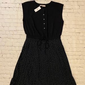 NWT Pleated Henley Dress